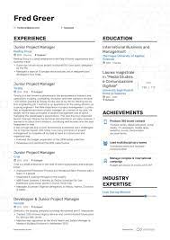 By the end of this article, you will also be able to: Top Junior Project Manager Resume Examples Samples For 2021 Enhancv Com
