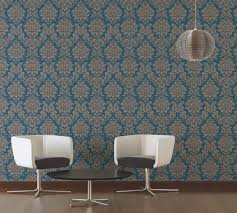 Vliestapete Barock Ornament Petrol Grau Barock Tapete Tapeten Barock