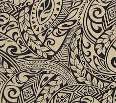 Traditional Tapa Pattern Tattoo Tribal From Hawaii Cream Or Silver Craft Supplies Tools Home Decor Hawaii By Polynesian Art Pattern Tattoo Maori Patterns