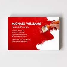 White painting business card design # 1701041. Painter Decorator Templated Business Card 1 Able Labels