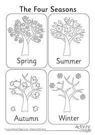Four seasons coloring pages will help kids to develop creativity, focus and motor skills. Four Seasons Colouring Page Saison Automne Pinterest Jahreszeiten Englisch Und Kindergarten