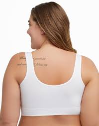 Hanes Just My Size Women's Plus Size Pure Comfort Seamless Wirefree  Bralette MJ1263