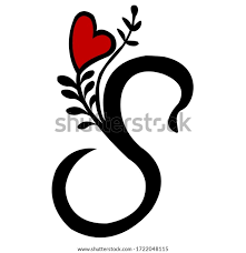 It's easy to create a heart shaped logo or a heart logo design. S Name First Letter Tattoo Illustration Stock Illustration 1722048115 Shutterstock