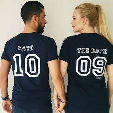 Save The Date T Shirts Engaged Shirts Couple Shirt Design Engagement Couple