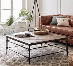 Heavy duty iron pipe legs. Parquet 46 Square Reclaimed Wood Coffee Table In 2021 Coffee Table Pottery Barn Coffee Table Wood Coffee Table Square