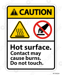 Caution Hot Surface Do Not Touch Symbol Sign Isolate On Stock Vector Crushpixel