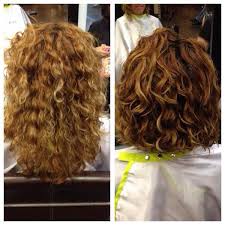 You get what my wife calls a 'bob cut'. Curly Hair Dolce Vita Salon