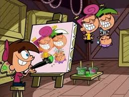 Timmy Painting He S Fairies Butchhartman Fredseibert Scottfellows Fairlyoddparents Thefair Childhood Tv Shows The Fairly Oddparents Cartoon Crossovers