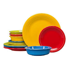 Shop stoneware cookware from ashley furniture homestore. Fiesta Brights 12 Piece Classic Dinnerware Set Bed Bath Beyond