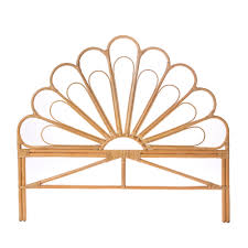 Tête de lit 160 en manguier massif noir et cannage en rotin tressé. Tete De Lit Design En Rotin Singaraja Drawer