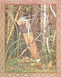 Vasilisa The Beautiful And Baba Yaga Illustrated By Ivan Bilibin Russian Fairytales The Wild Witch Of The East In Russian Fairy Tales By Sibelan Forrester Ivan Bilibin Slavic Folklore Baba Yaga