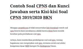 Download Soal Cpns Dan Pembahasan Ilmusosial Id