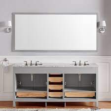 Add style and functionality to your bathroom with a bathroom vanity. Eviva Aberdeen 84 Gray Transitional Double Sink Bathroom Vanity W White Carrara Top Overstock 18021480