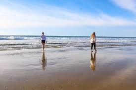 Two Paths Diverged In A Wood Er On A Beach Missionbeach Sandiego Imronburgundy Beach Reflection Sisters Ca Ro Mission Beach Beach Surfboard