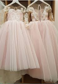 Flower Girl Dress Light Pink Flower Girl Dresses Girls Christmas Party Dresses Ball Gown Flower Gir On Luulla