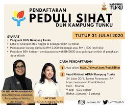 To apply for the peduli sihat insurance scheme, you must be a citizen born in selangor or have lived in the state for at least 10 years. Pendaftaran Peduli Sihat Dun Kg Tunku Inisiatif