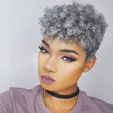 Hair coloring in style has no boundaries and shackles. 35 Best Short Hairstyles For Black Women 2017 Love This Hair Natural Hair Styles Natural Gray Hair Short Natural Hair Styles