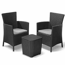 Allibert Set De Balcon Iowa Balcony Graphite Mobilier De Balcon Mobilier De Salon Mobilier Jardin