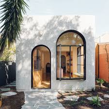 The Design Files On Instagram Architecture A Home Of Pink Terrazzo And Endless Archways In South Australia By Exterior Design House Exterior Architecture