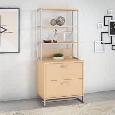 The 2 door hutch has a mix of open and. Office By Kathy Ireland Method 2 Drawer Lateral File Cabinet With Hutch