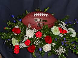 Football Flower Centerpiece Football Centerpieces Flower Centerpieces Football Decorations