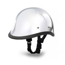 Vega Helmets Novelty Eagle Chrome Helmet Chrome Tubular Steel