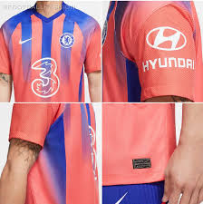 Polyester type of brand logo: Chelsea Fc 2020 21 Nike Third Jersey Football Fashion