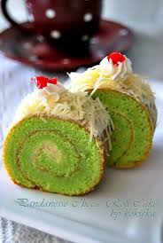 Masukkan tepung terigu dan susu bubuk. Bolu Gulung Pandan Cheese Steemit