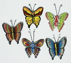 Check spelling or type a new query. Set 5 Schmetterlinge Kunst Metalldesign Haitianisch Kunstwerk Grosshandel Wand Ebay