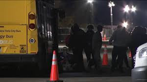 Disappointment, frustration as migrant families turn around after arriving  at Floyd Bennett Field shelter in Brooklyn