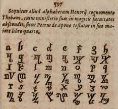 Previously, greek was written using writing systems including linear b, a syllabic script, and phoenician. Theban Alphabet Wikipedia