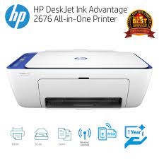 Connect the usb cable between hp deskjet ink advantage 2676 printer and your computer or pc. Hp Deskjet Ink Advantage 2676 All In One Printer Y5z03b Blue Shopee Thailand