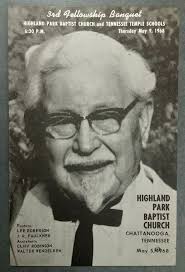 Col. Harland Sanders at HPBC and TT May 5, 1968