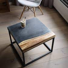 Build the form for the concrete table top the top should be 18 by 36 but use the balusters you cut and a right angle square to layout the top. Concrete Furniture