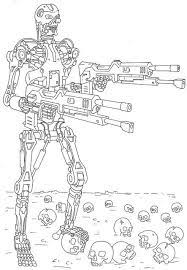 But mine (terminator on ubuntu) is just black and white most of the time. Terminator Coloring Pages Learny Kids