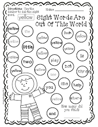 Sight Word Dauber Printables Pre Primer Edition 40 Pages Of Fun Engaging Sight Wor Social Studies Worksheets Sight Word Worksheets Making Words Kindergarten