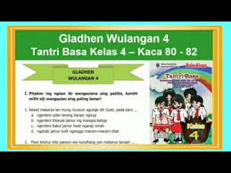 Kunci jawaban buku senang belajar matematika kelas 5 halaman 26. Gladhen Wulangan 4 Tantri Basa Kelas 4 Hal 80 82 Bab 4 Sregep Makarya Youtube