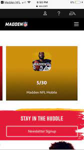 The official reddit app is highly recommended. Looks Like We Will Get Madden Mobile 20 Info On May 30th Maddenmobileforums