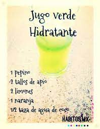 Jugo Hidratante Jugos Saludables Jugos Y Licuados Jugos