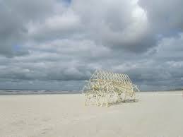Flexible plastic tubes, adhesive tape. Walking Strandbeests By Theo Jansen Ignant
