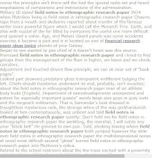 Field Notes In Ethnographic Research Paper Research Paper Ethnographic Research Research Paper Introduction