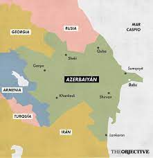 Limita al este con el mar caspio, al norte con rusia, al noroeste con georgia, al oeste con armenia y al sur con irán. Azerbaiyan El Amigo Incomodo De Occidente