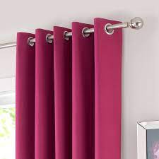 The darker the color, the better the light reducing capabilities. Fuchsia Solar Blackout Eyelet Curtains Blackout Eyelet Curtains Curtains Curtain Sizes