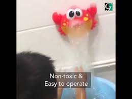 Though most bubble machines are safe for babies when they're being carefully supervised, the spinning wands can be problematic for curious fingers. Music Bath Bubble Maker Machine Crab Frog Automatic Toy For Baby Kids Youtube