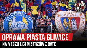 Nombre completo gliwicki klub sportowy piast gliwice. Oprawa Piasta Gliwice Na Meczu Ligi Mistrzow Z Bate Borysow 17 07 2019 R Polishfans Tv