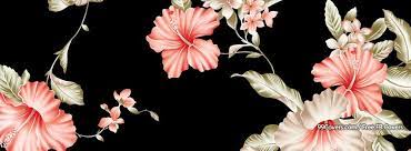 Download Wallpaper Floral Pink Black Facebook Cover Photos