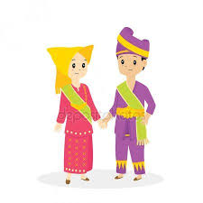 Kartun/animasi untuk anak mengenal baju adat daerah, kebudayaan. Padang Traditional Clothes Vector Photo To Cartoon Bride Cartoon Minangkabau