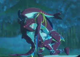 A thirst for the desert. Fish Prince Mipha Hugging Bapy Sidon Ohh My There He Is