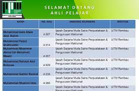 Let me introduce, i'm uitm's student. Sarjana Muda Sains Maklumat Uitm