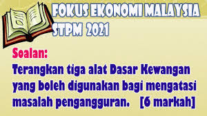 Kemurungan (depression) adalah salah satu penyakit psikologi yang melibatkan tekanan perasaan yang serius kepada individu baik lelaki atau wanita. Soalan Fokus Ekonomi Malaysia Stpm 2021 Tiga Alat Dasar Kewangan Bagi Mengatasi Pengangguran Youtube